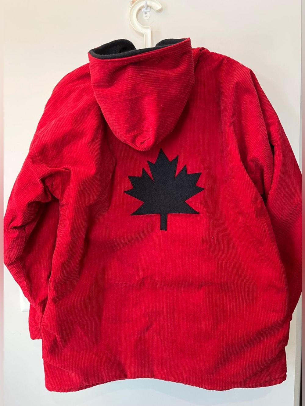Women’s vintage reversible 100% wool and corduroy coat